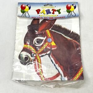 Vintage Pin the Tail on the Donkey Party Game